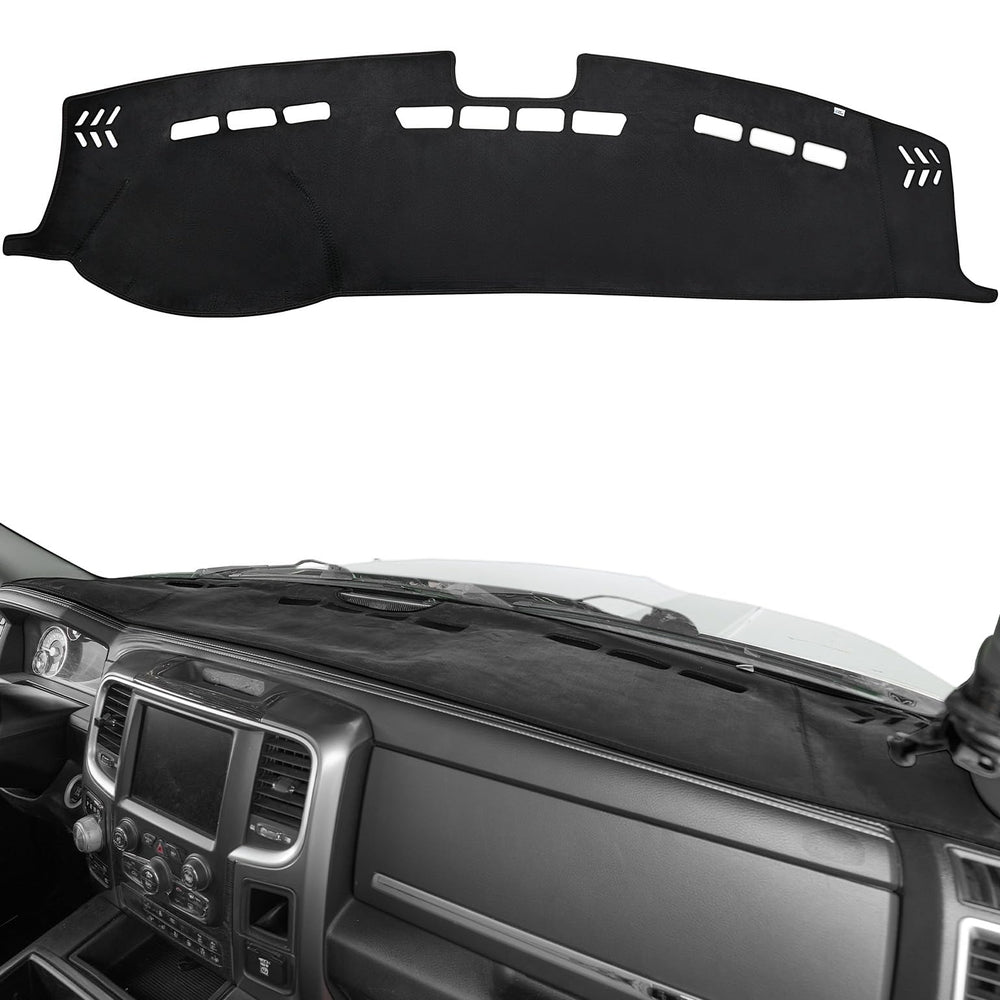 JOYTUTUS dash cover for Ram 1500 with precise fit and vent cutouts.