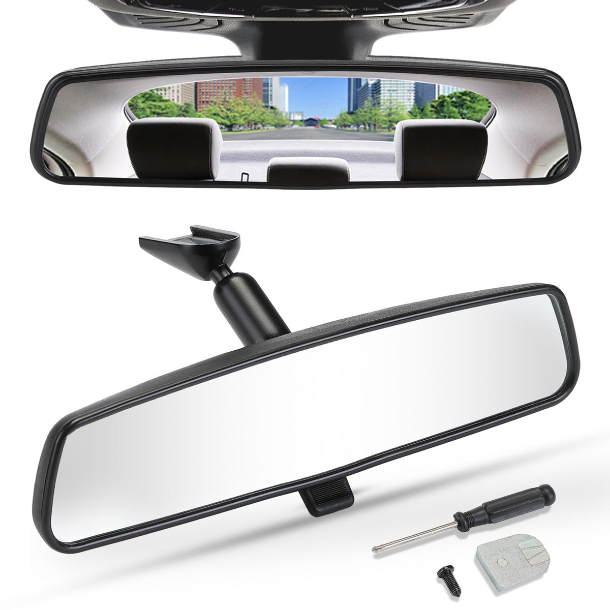 JOYTUTUS rear view mirror kit with universal fit for many models
