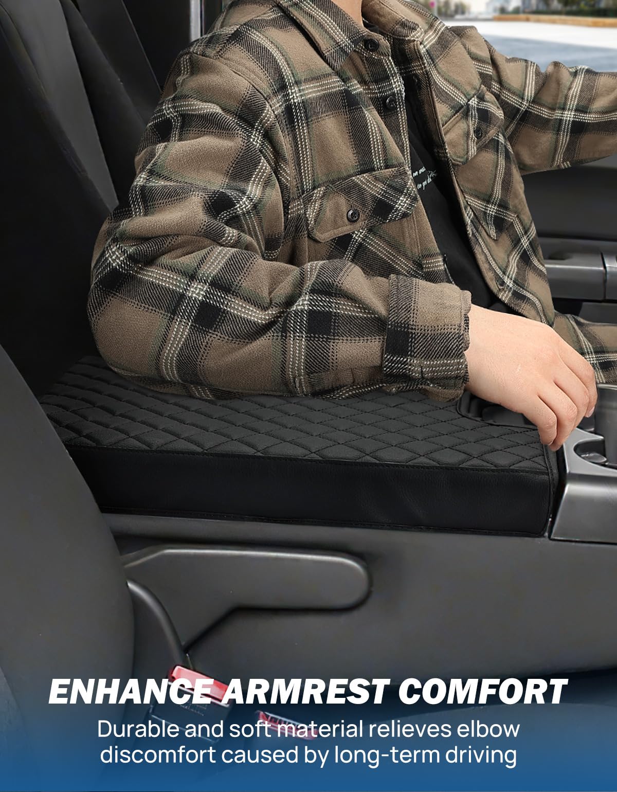 JOYTUTUS Silverado fit center console cover demonstrates precise compatibility