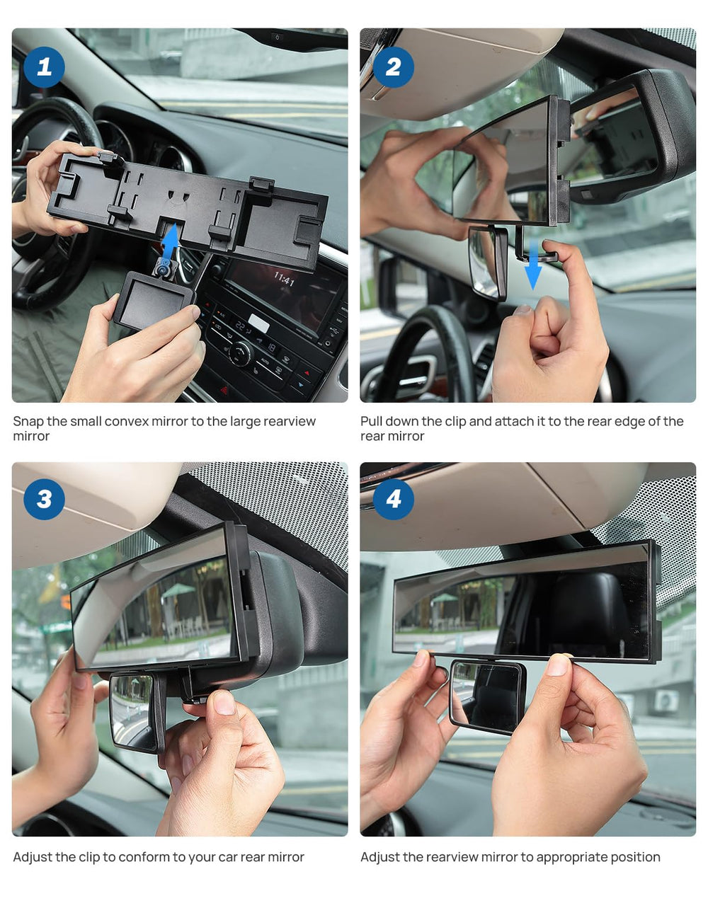 JOYTUTUS helps monitor kids or pets during drives from the front seat