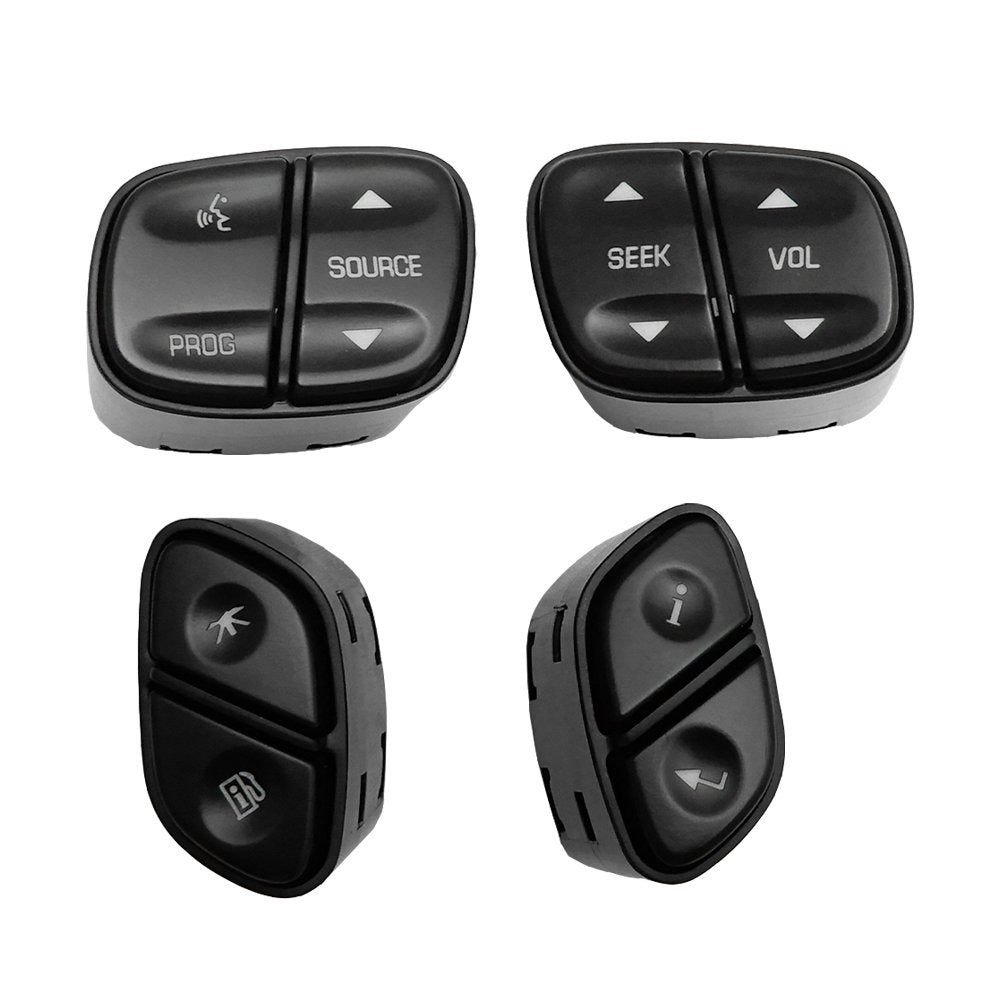 Joytutus steering wheel seek and volume button with night-visibility LED indicators