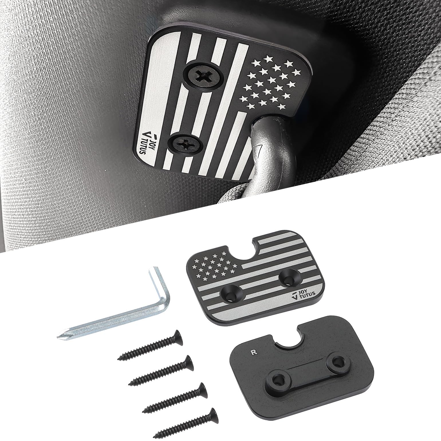Joytutus sun visor repair kit packaging showing Ram 1500 accessory.