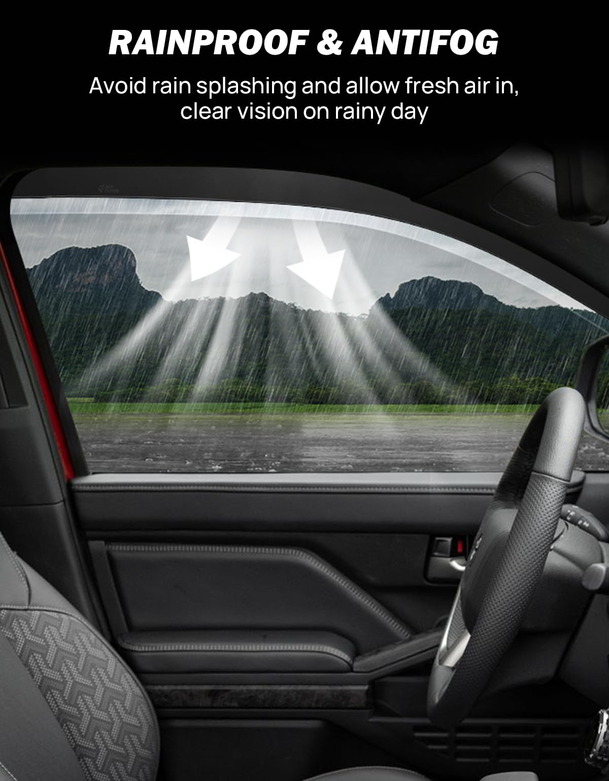 JOYTUTUS vent shades with durable acrylic withstands weather