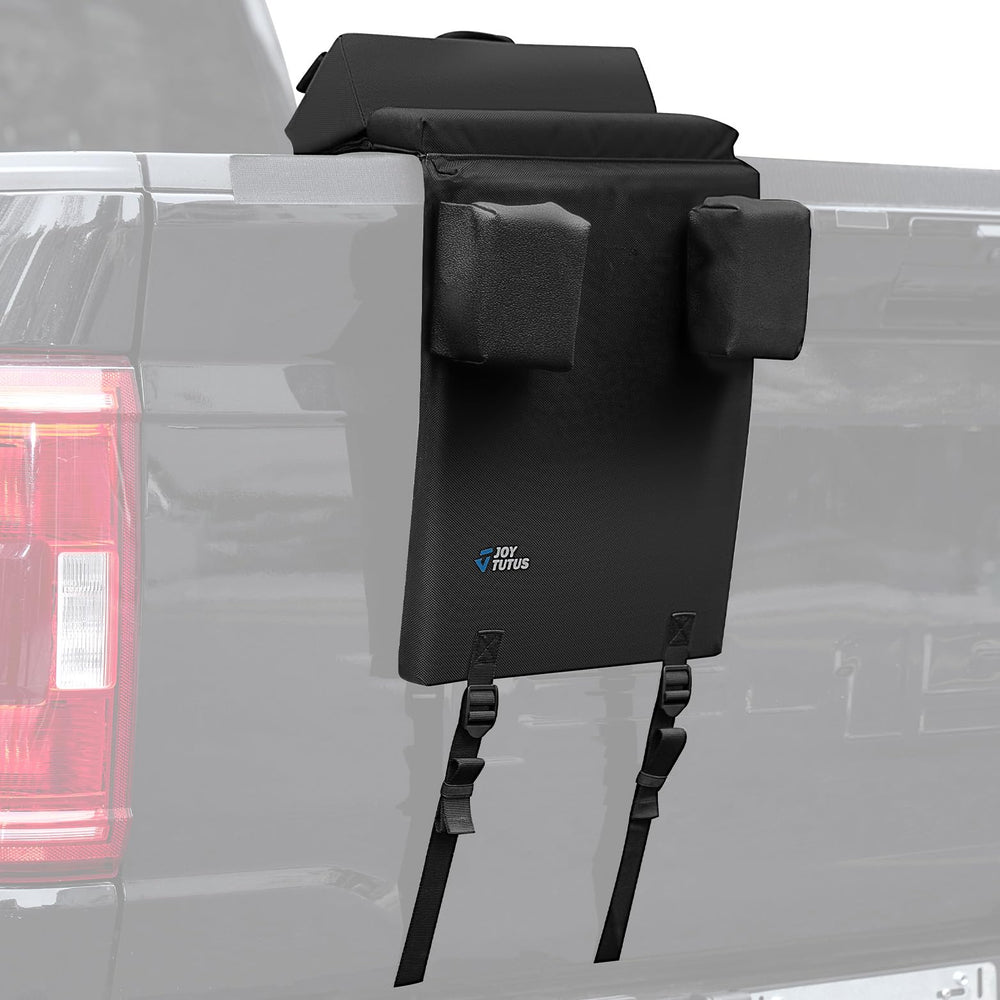 JOYTUTUS tailgate bike pad with wider design protects truck bed from scratches.