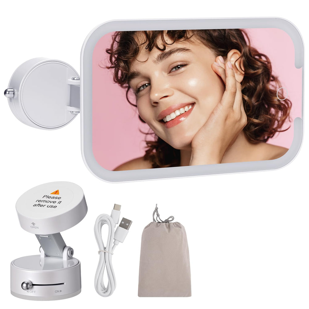 Joytutus compact travel mirror with storage bag for packing.