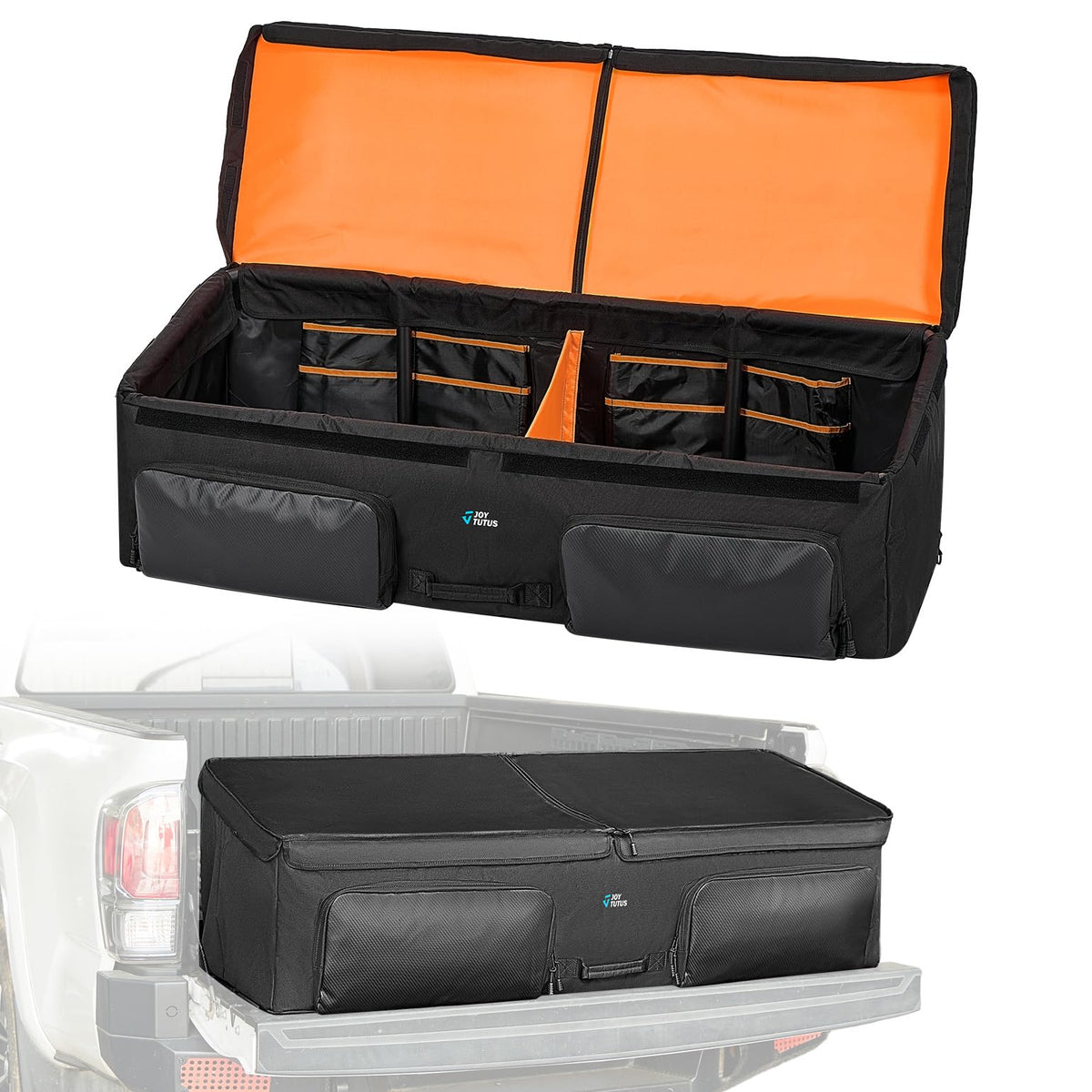 JOYTUTUS truck bed cargo box exterior view with rugged frame for tough use