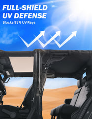 JOYTUTUS tea-tinted window provides UV protection with clear visibility