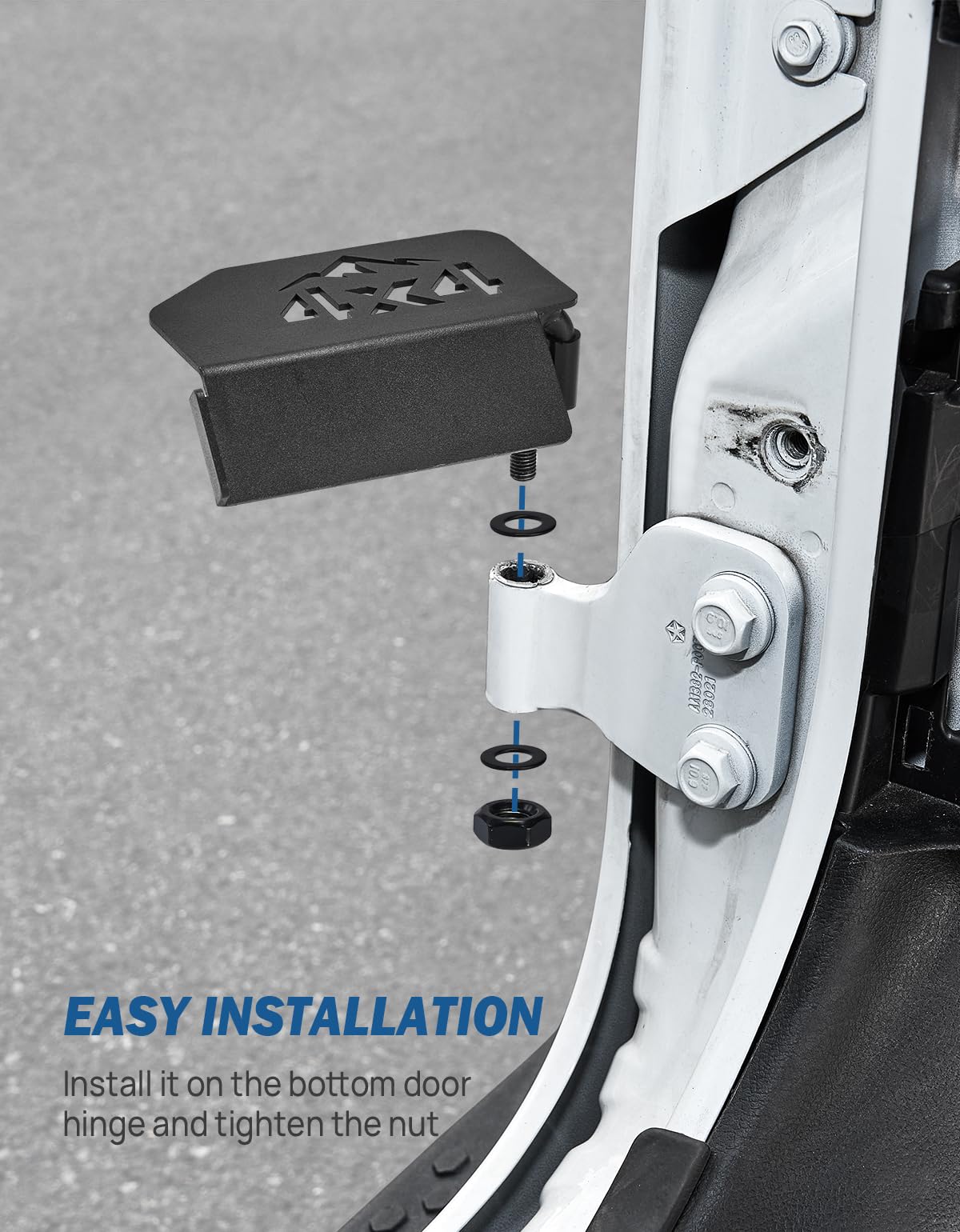 JOYTUTUS foot pegs install quickly on JK/JL/JT without drilling.
