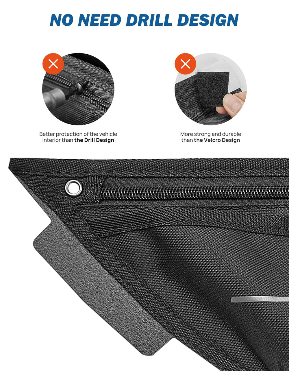 JOYTUTUS Wrangler front-right door pocket keeps phones and snacks within reach.