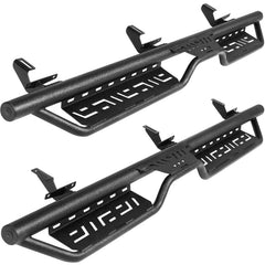 JOYTUTUS Wrangler JL running boards installed for secure footing and easy entry.