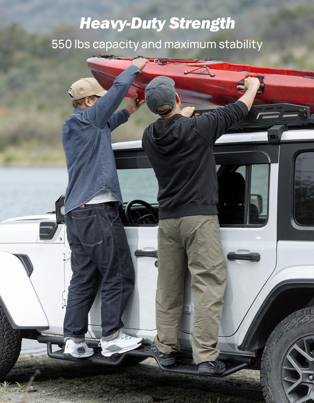 JOYTUTUS elevated styling improves ground clearance for Wrangler JL.