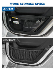 JOYTUTUS Wrangler rear-left door pocket adds organized storage on trips.