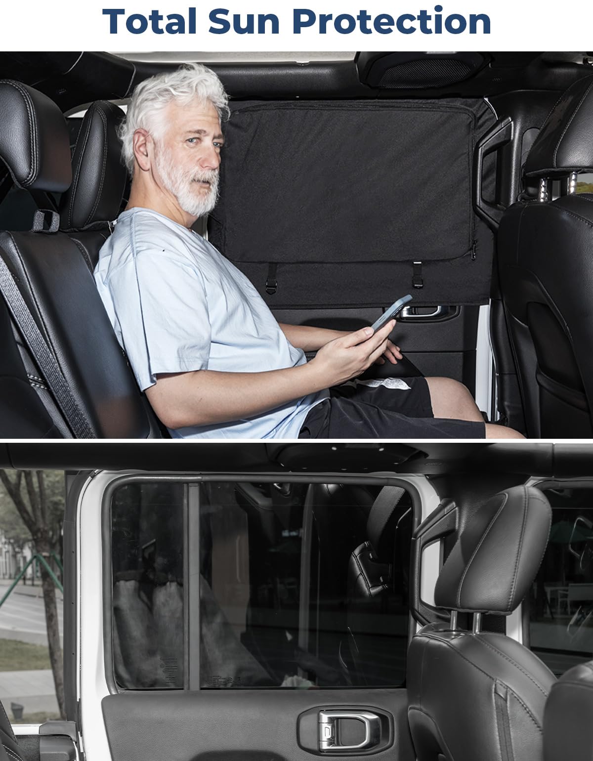 JOYTUTUS easy-install shade stays in place without interfering with window operation.