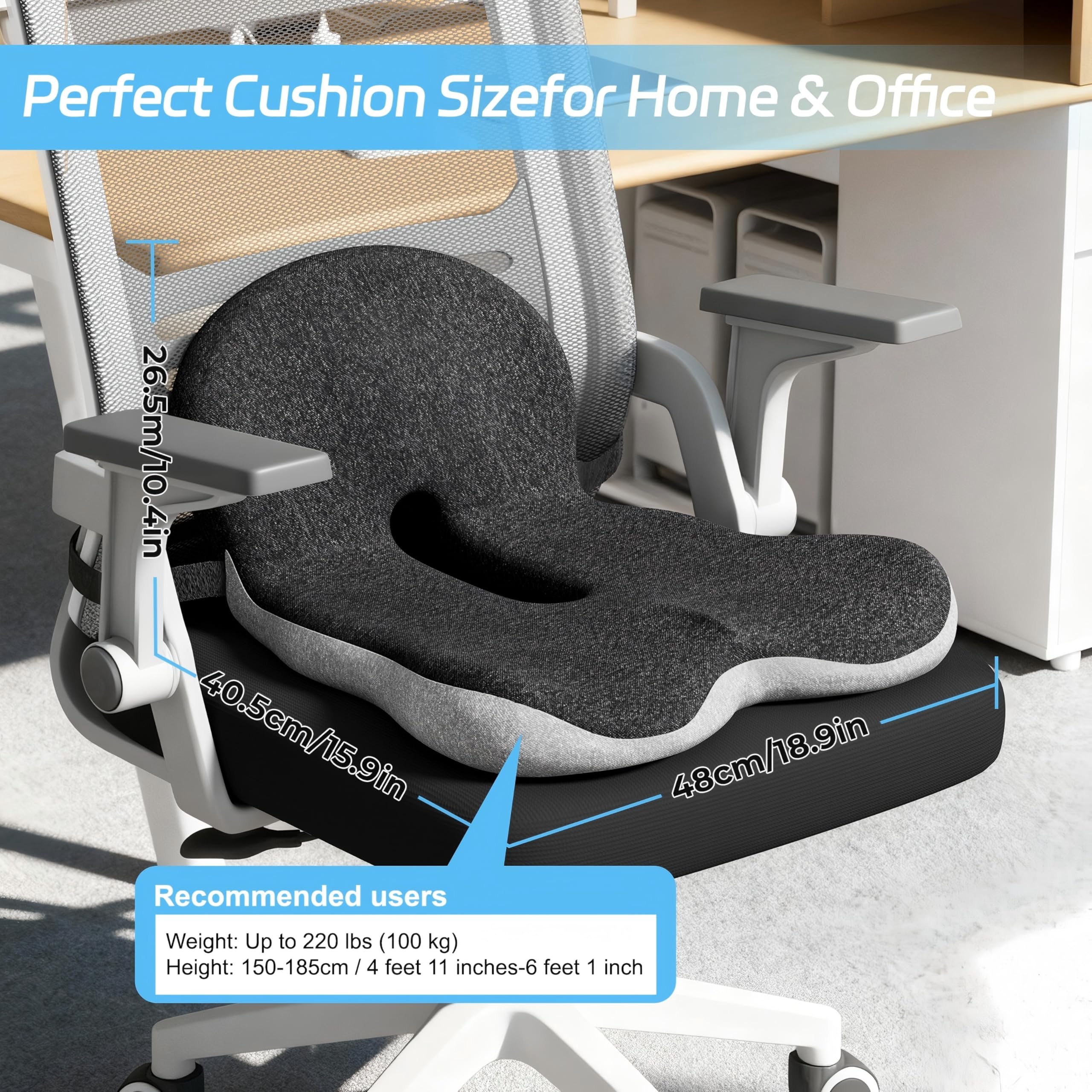 jpinlr memory foam cushion illustrating soft support and shape retention