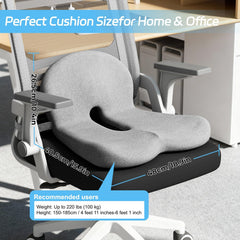 jpinlr memory foam ergonomic cushion provides posture support for extended work