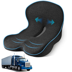 jpinlr truck driver seat cushion with ergonomic design supports back and hips