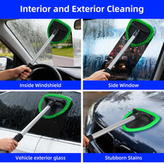 JPJCOOY 360° swivel head maintains contact on curved windshields