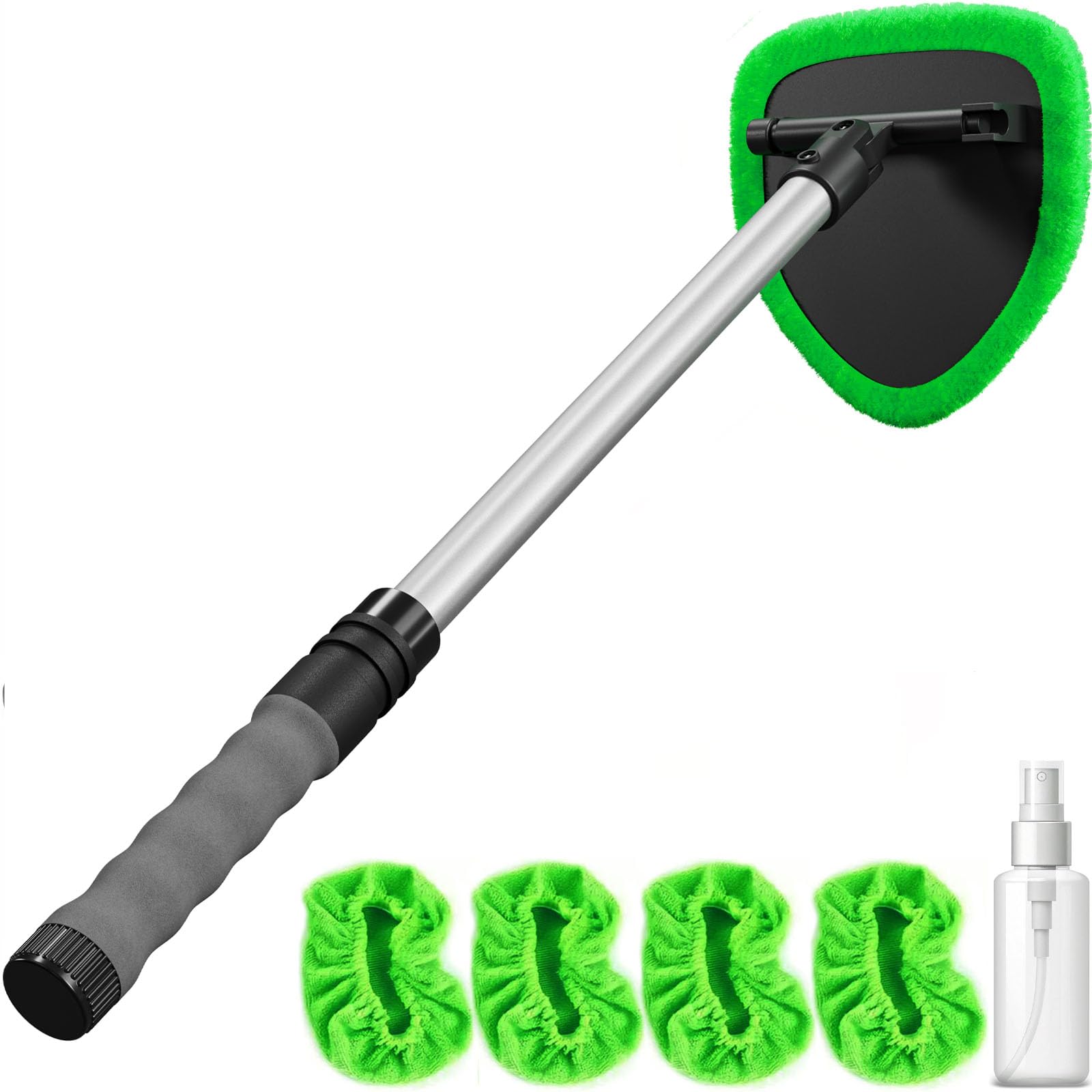 JPJCOOY windshield cleaner with extendable handle reaches high windows