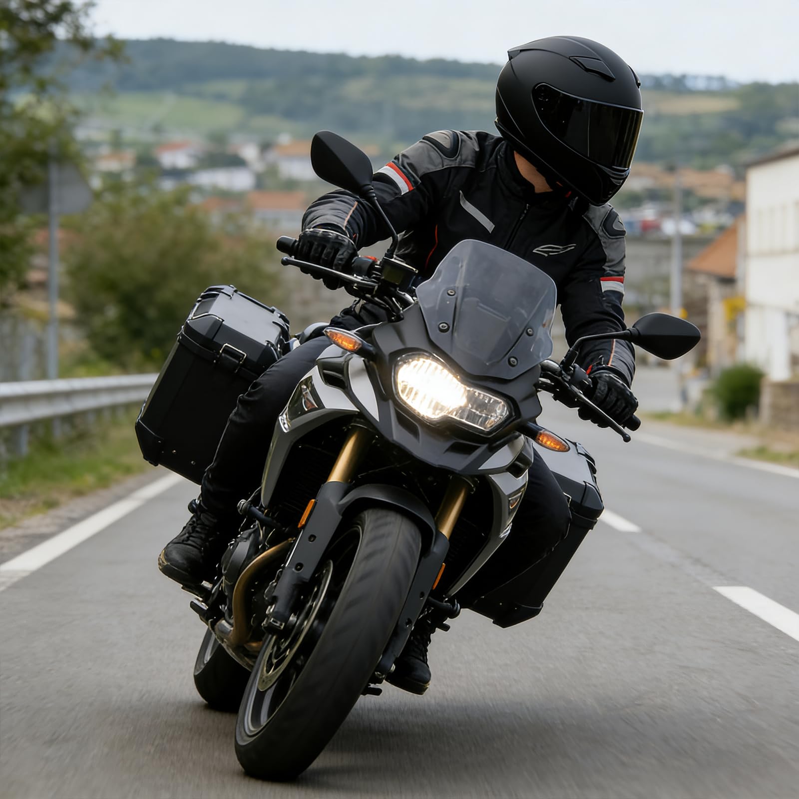 JQF Gear WS-607 dual visor setup for versatile lighting
