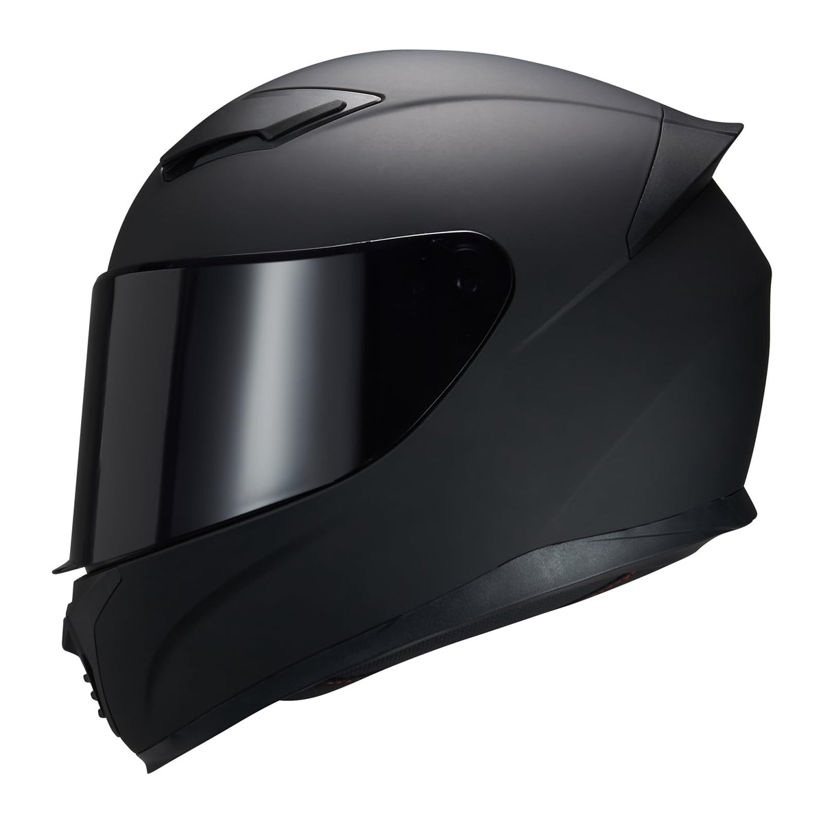 JQF Gear WS-607 matte black helmet front view for secure daily riding