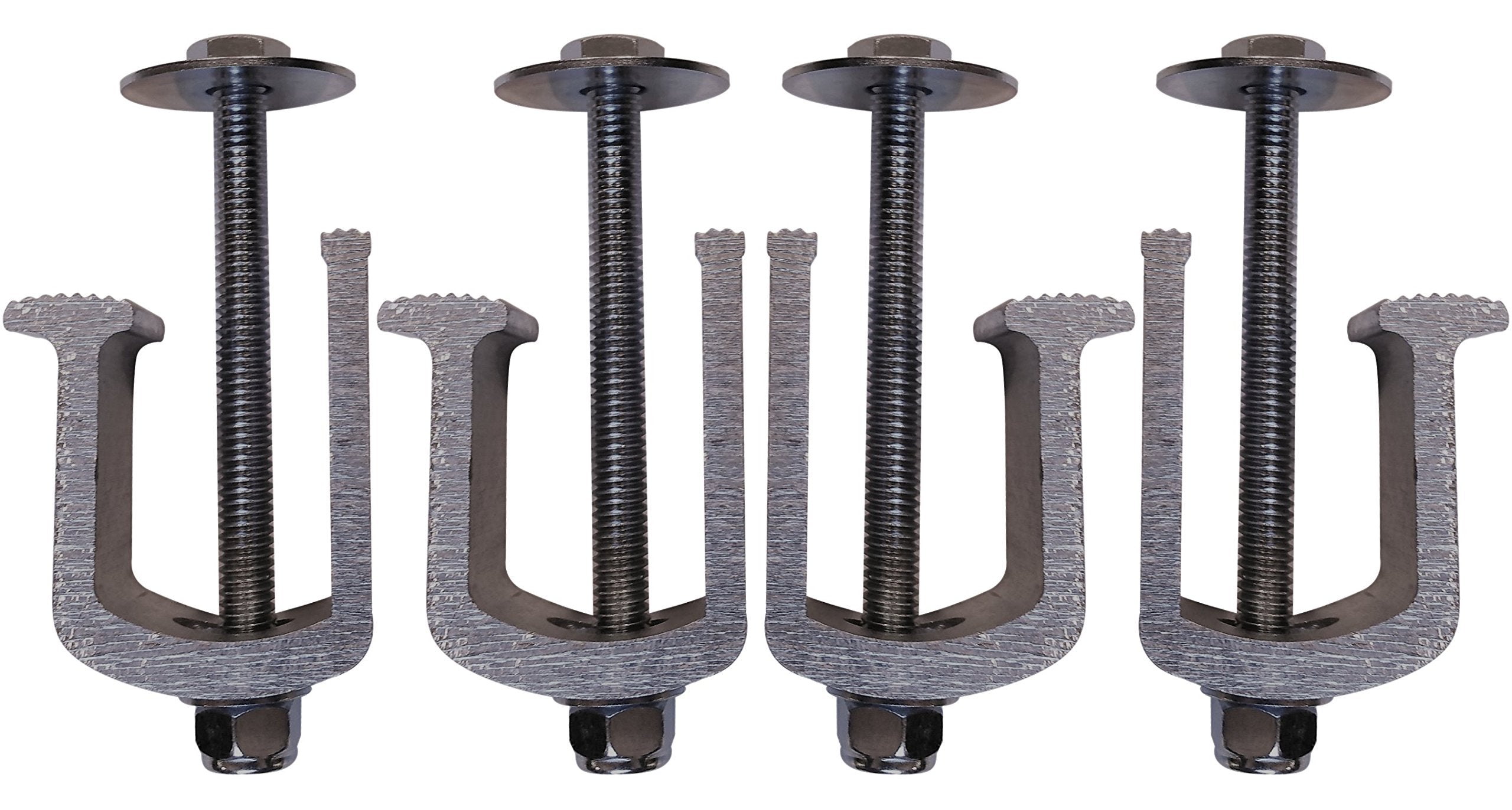 JQuad Easy Mount aluminum truck tool box clamps secure mounting with rust-resistant aluminum.