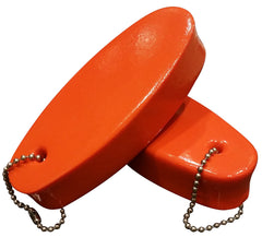 JQuad Jumbo keyfloat chain closeup emphasizes rust-resistant stainless steel ball chain.