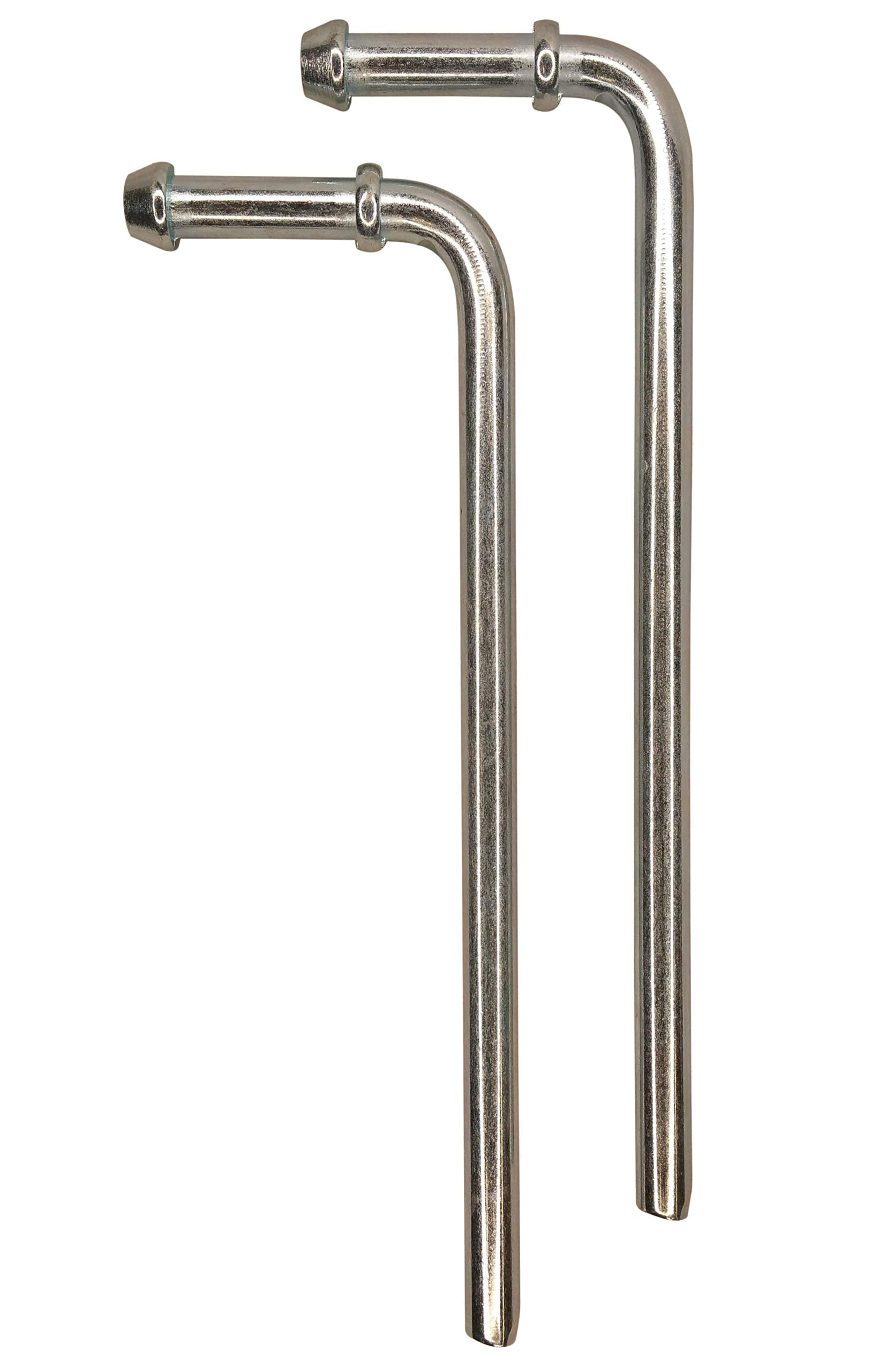 JQuad universal exhaust hanger with 90-degree weld-in, doubles ribbed for secure alignment and added stability.
