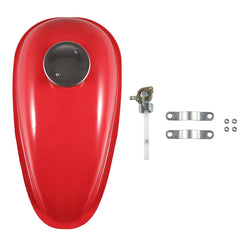JRL upgrade external thread 2L fuel tank exterior for motorized bikes enhances fuel capacity.