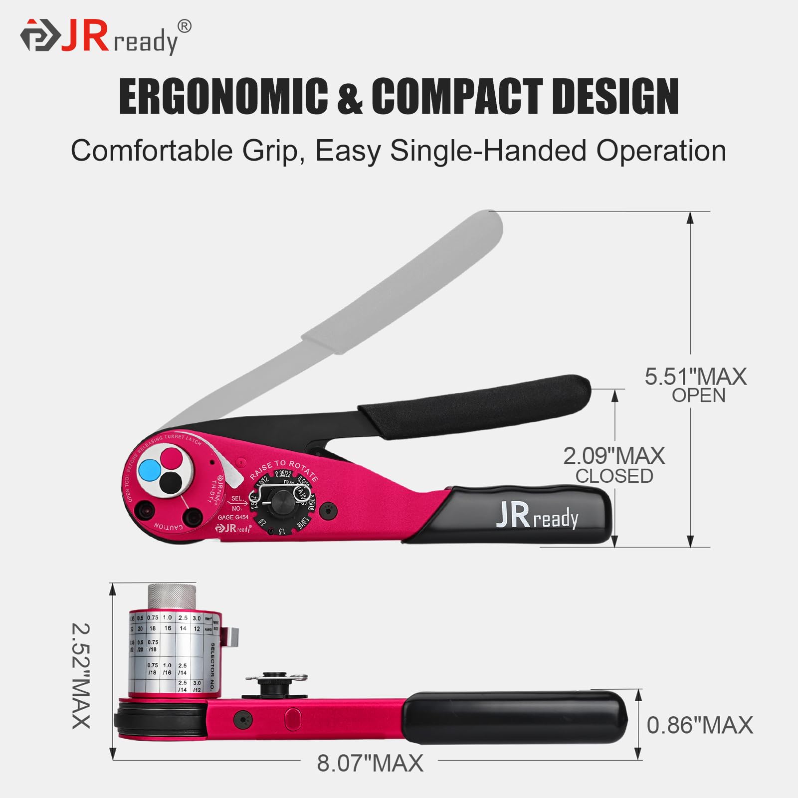 JRready ACT-DT1 versatile tool for automotive, marine, and industrial wiring tasks