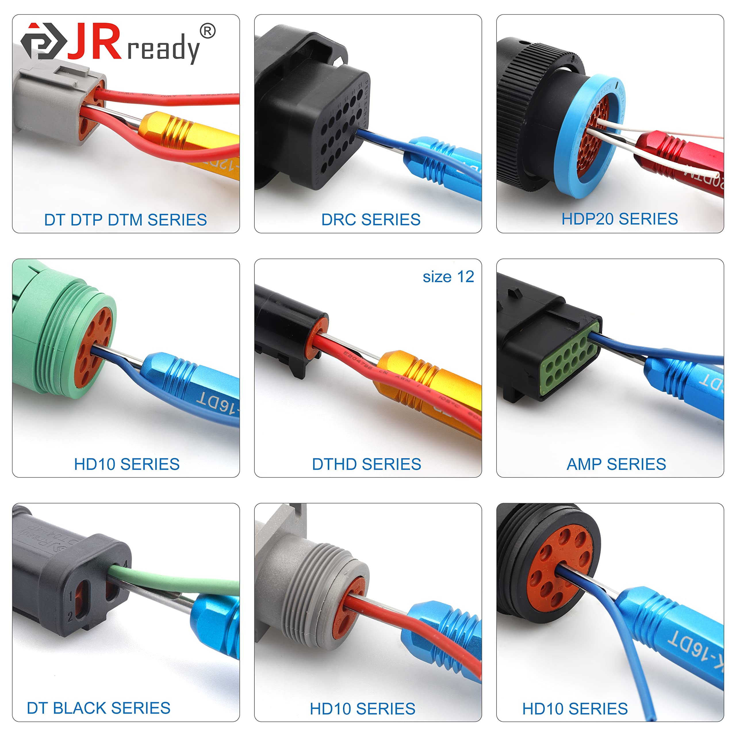 JRready longer anodized aluminum handle improves grip and control during release tasks.