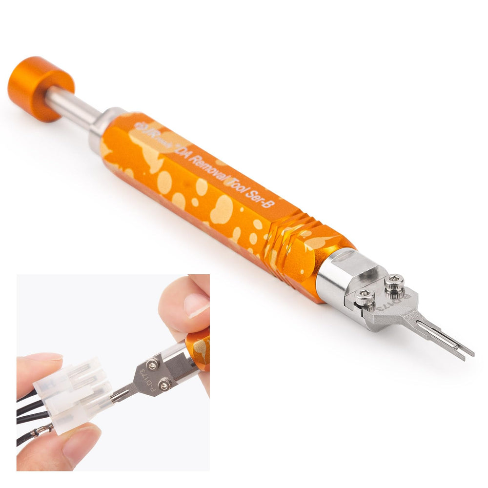 JRready DAP-D173 front view demonstrates built-in plunger depinning for smooth terminal removal.