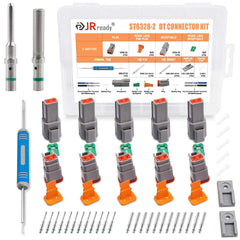 JRready Deutsch 2-pin kit package ready for quick installation