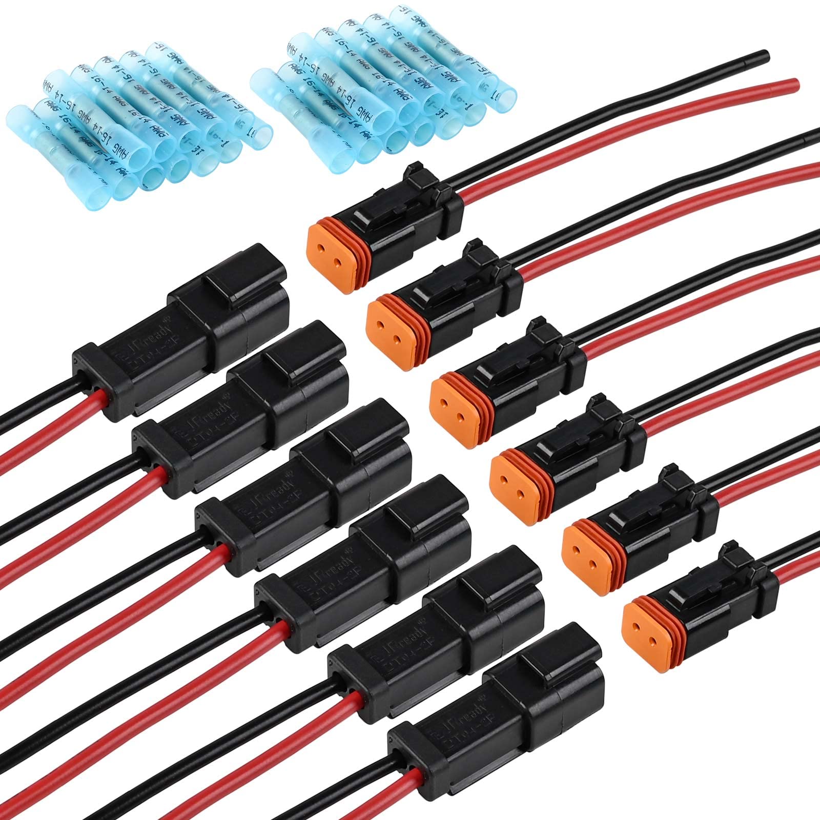 JRready Deutsch connector kit full set for versatile wiring projects with secure connections.