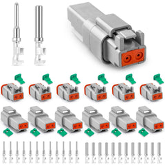 JRready DW1017 2-pin plug with wedge lock for secure contact.