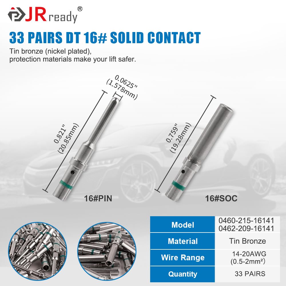 JRready 6-pin DT connector versatility for trucks, buses, and off-road equipment