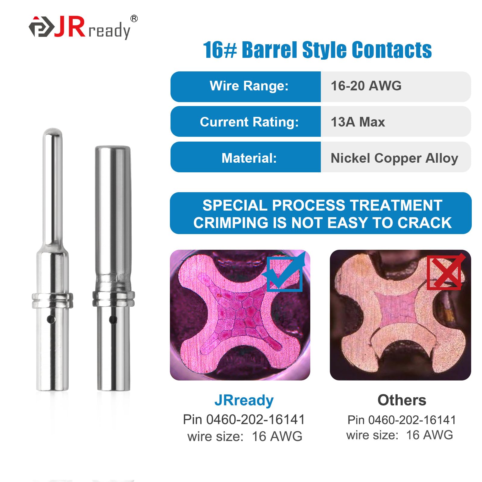 JRready DRK-RT1B pin removal tool simplifies contact extraction.