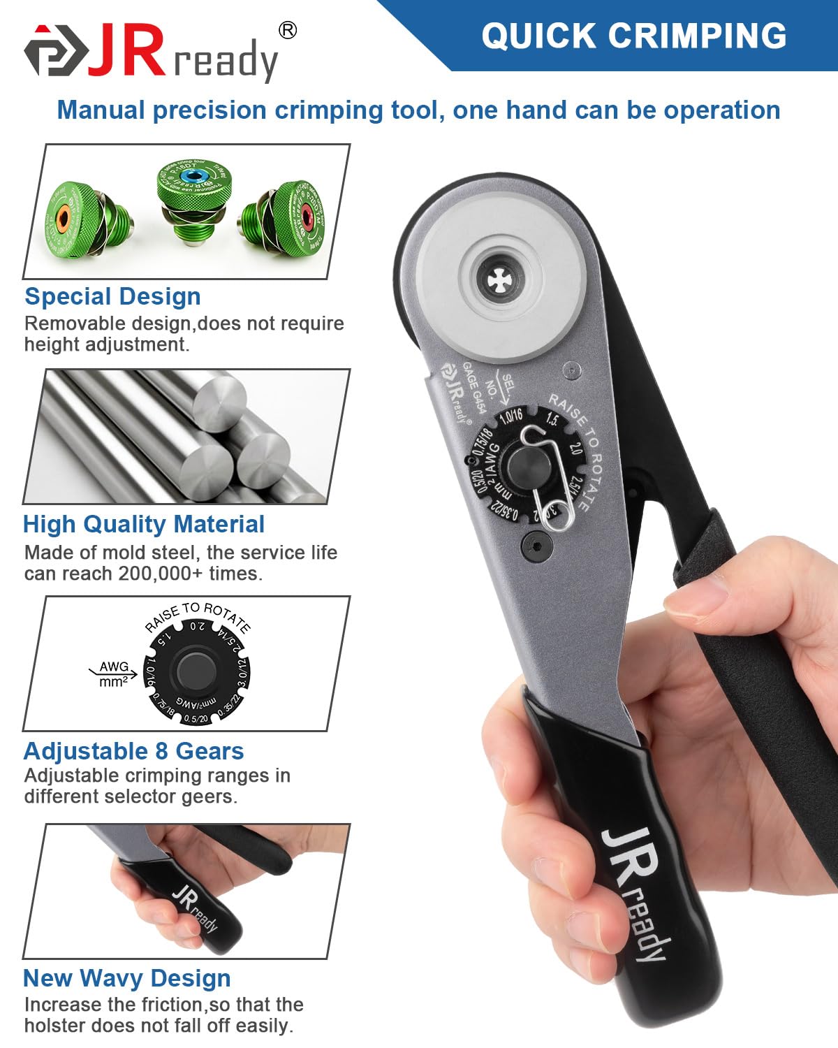 Detachable design simplifies setup and reduces adjustment time.