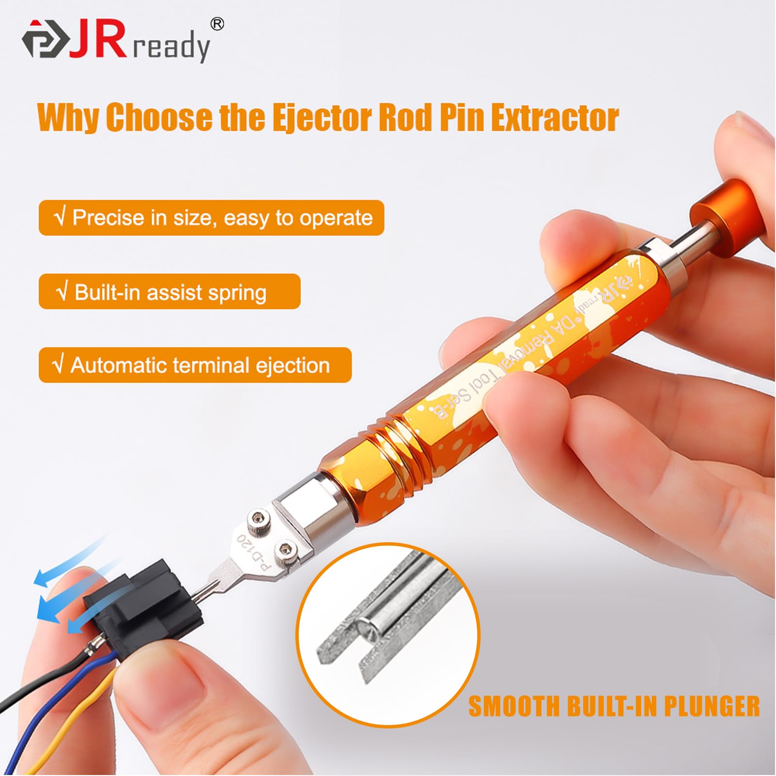 JRready ST5262 high-strength tips designed for safe, deformation-free pin extraction.