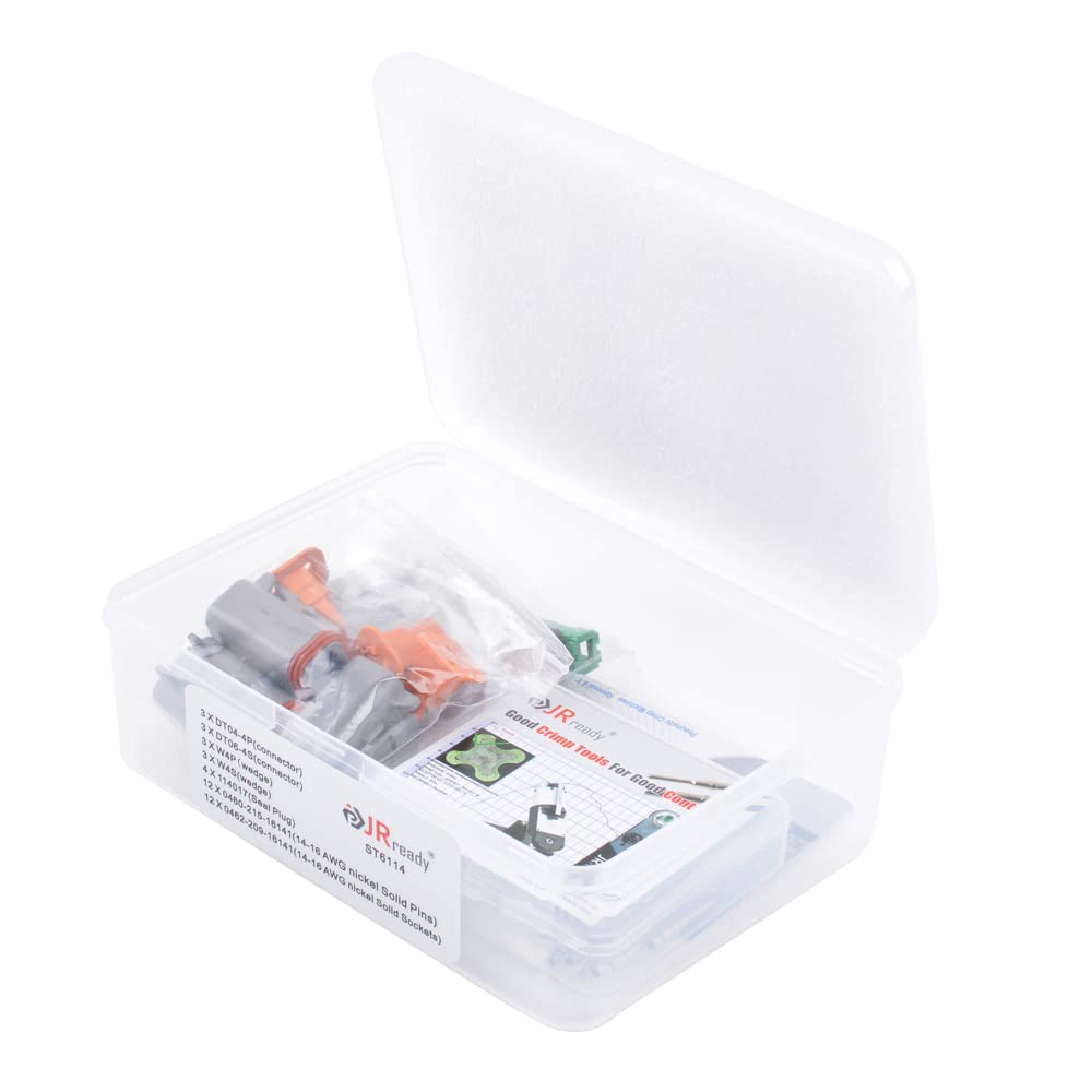 JRready ST6114 DT 4-pin connector packaging with included accessories for quick setup