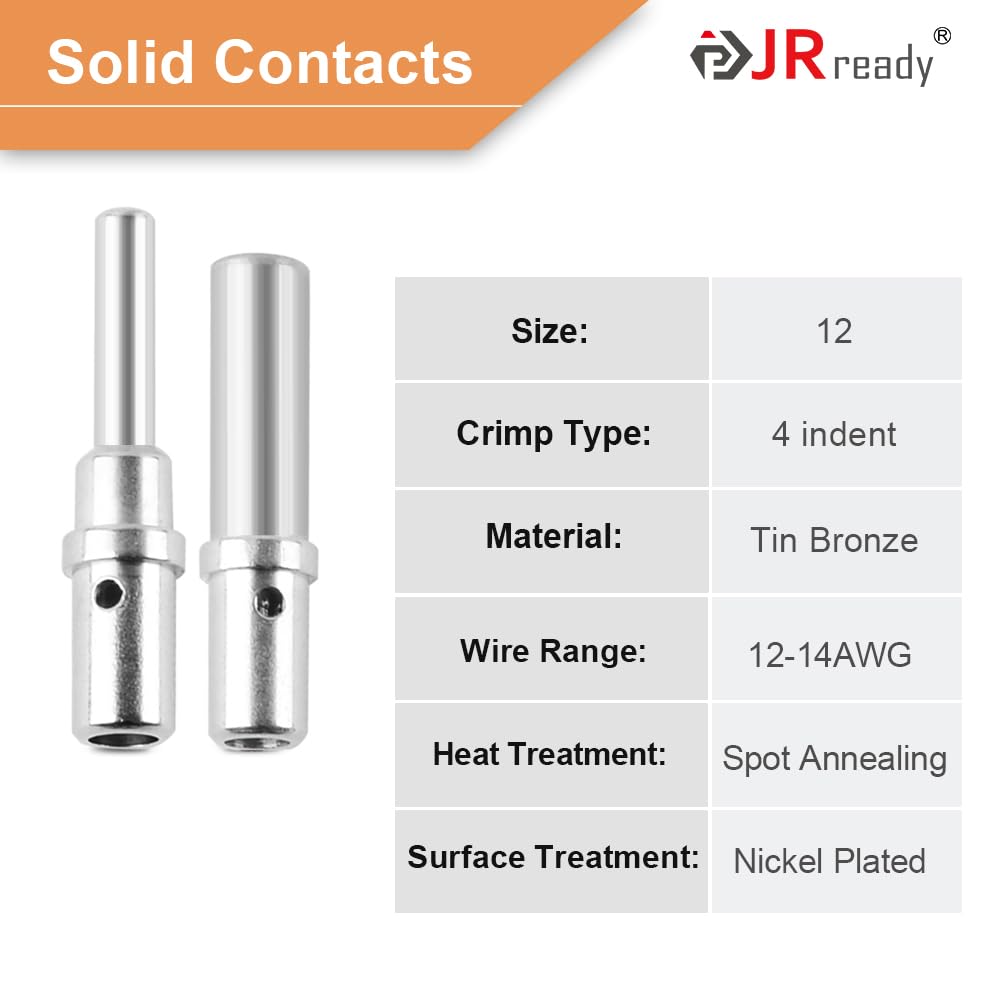JRready ST6138 solid contacts 12 AWG ensure strong electrical conductivity.