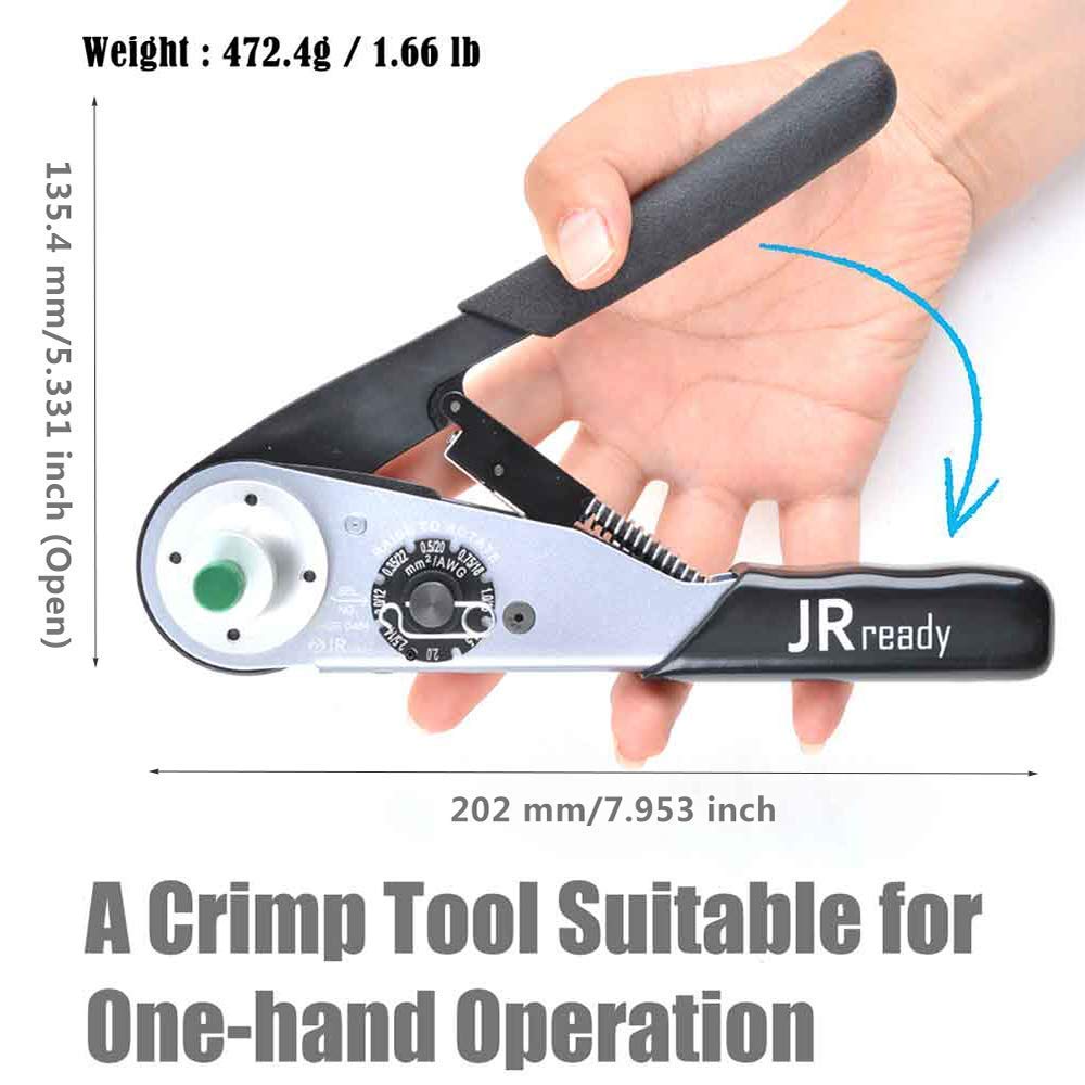 ACT M202 crimp tool from JRready delivering precise crimps across 12-22 AWG wires
