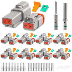 JRready ST6318-201 DT 2-pin kit overview with rugged waterproof connectors for automotive use