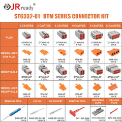 JRready ST6332-01 Deutsch DTM 3-pin connector kit for secure truck and boat wiring