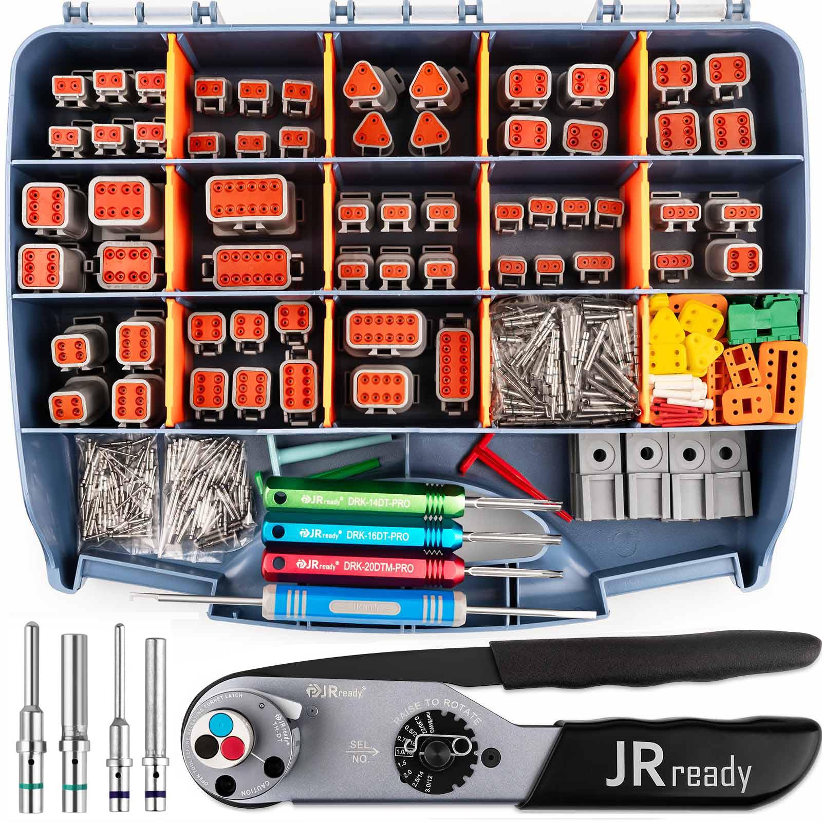 JRready ST6437 Deutsch connector kit with 2-12 cavities for reliable wiring.