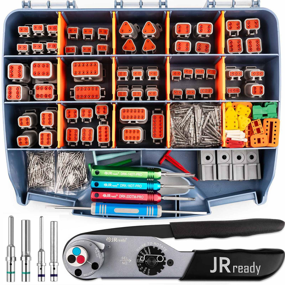 JRready ST6437 Deutsch connector kit with 2-12 cavities for reliable wiring.