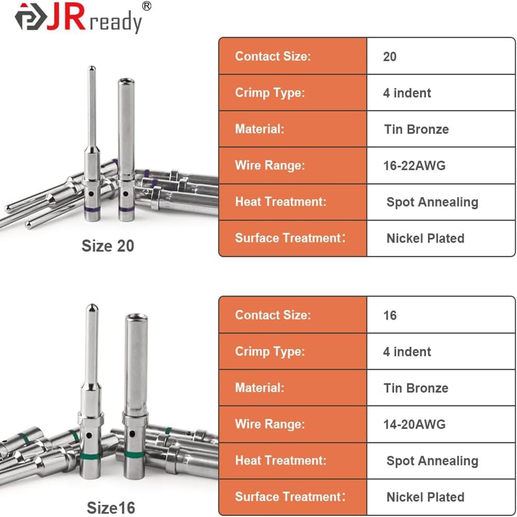 JRready DT DTM connectors in PA66 nylon are durable and waterproof.