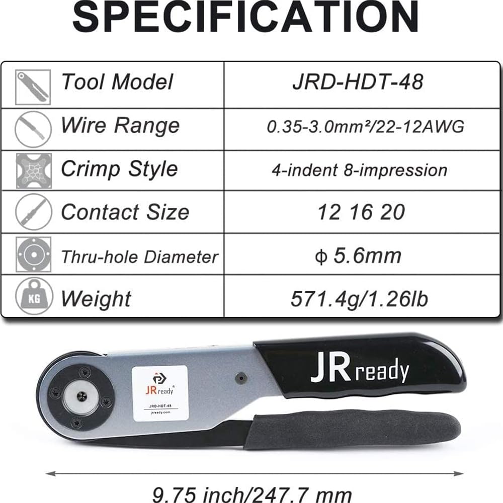 JRready turret color codes in red, black, and blue simplify core selection
