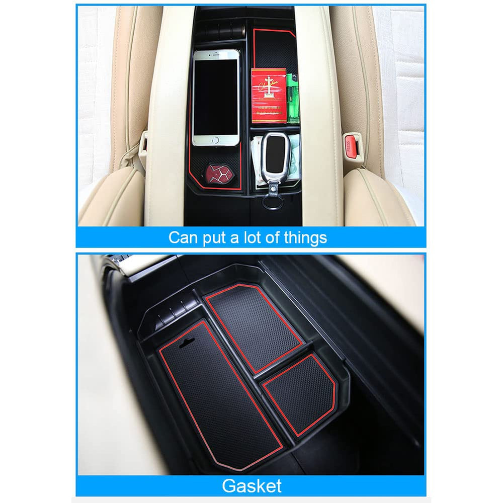 JSCARLIFE glove box organizer keeps small items tidy.