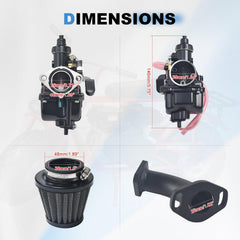 JSCJCAS VM22 26mm carburetor inlet pipe for quick install