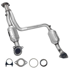 JT High Flow catalytic converter for Silverado, front view, EPA-compliant emissions